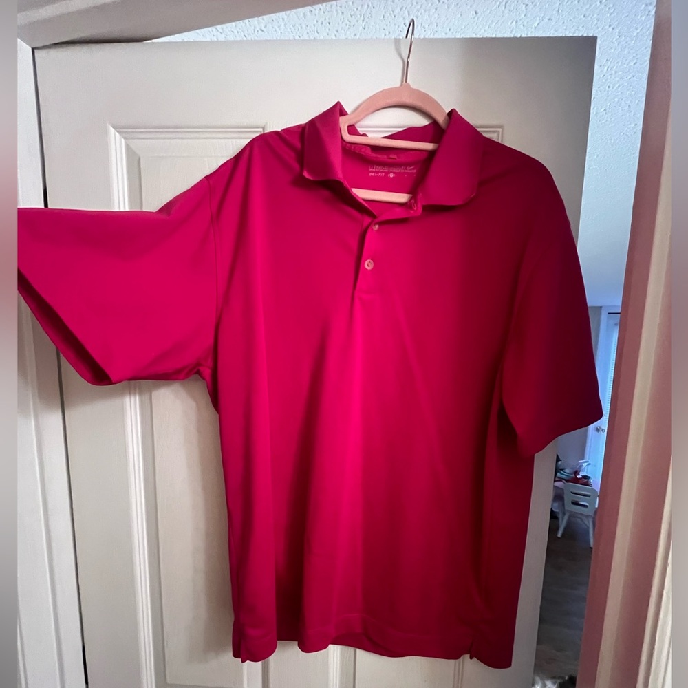 Men’s Pink Nike Golf Shirt